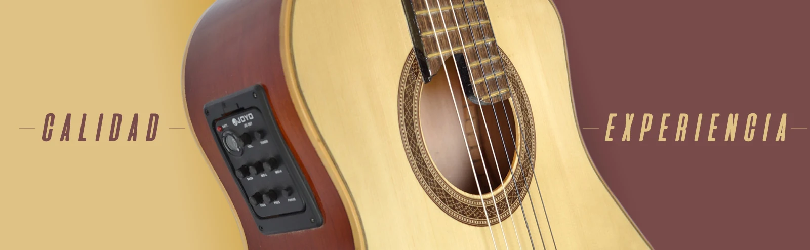 Detalle original de una guitarra electroacústica Ensueño: calidad y experiencia